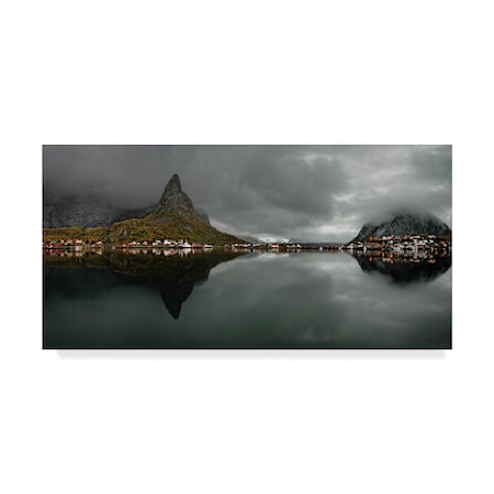 Trademark Fine Art Keijo Savolainen 'Morning In Reine' Canvas Art, 12x24 1X05434-C1224GG